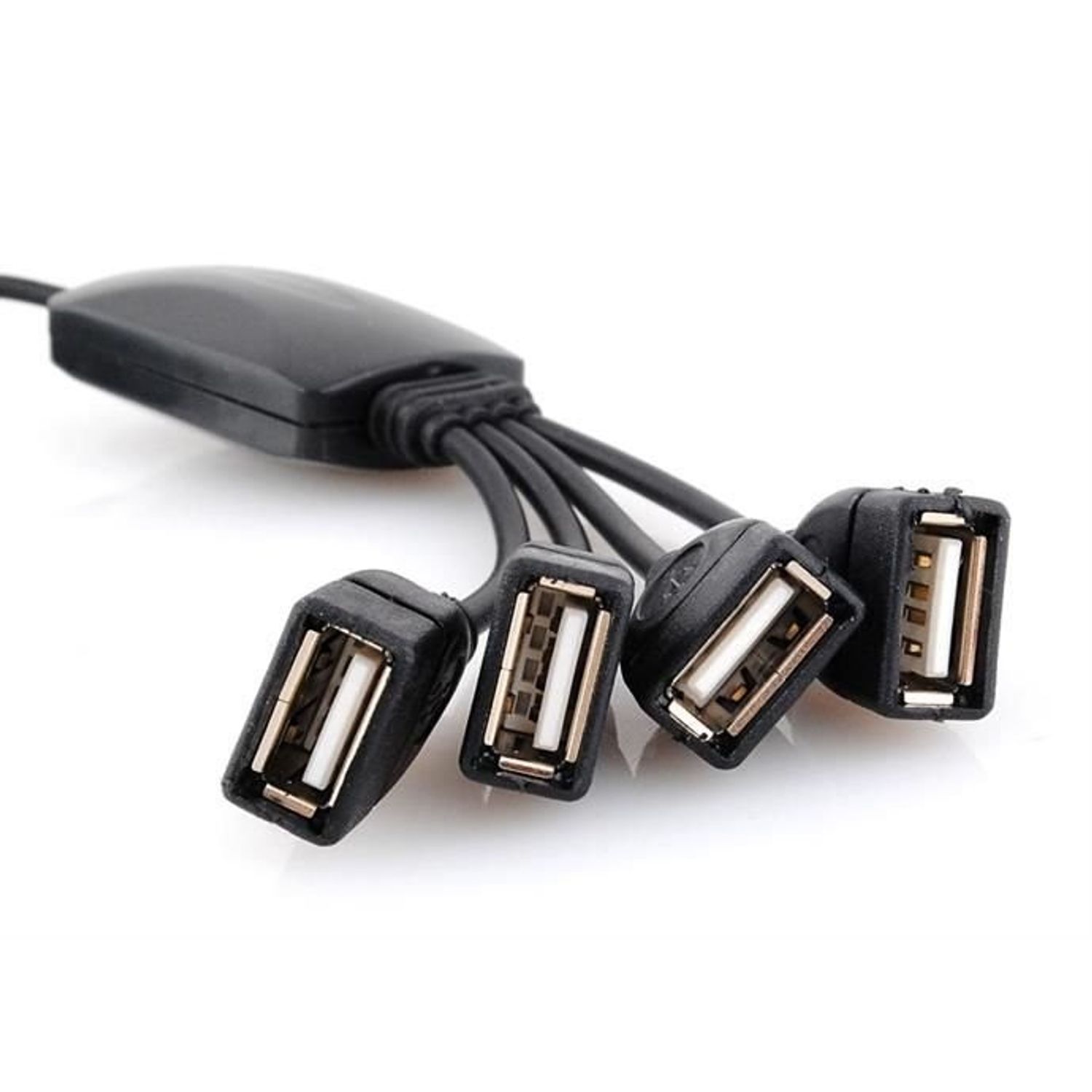 Hub USB 2.0 cu 4 porturi, negru fotografia produsului View 2 L