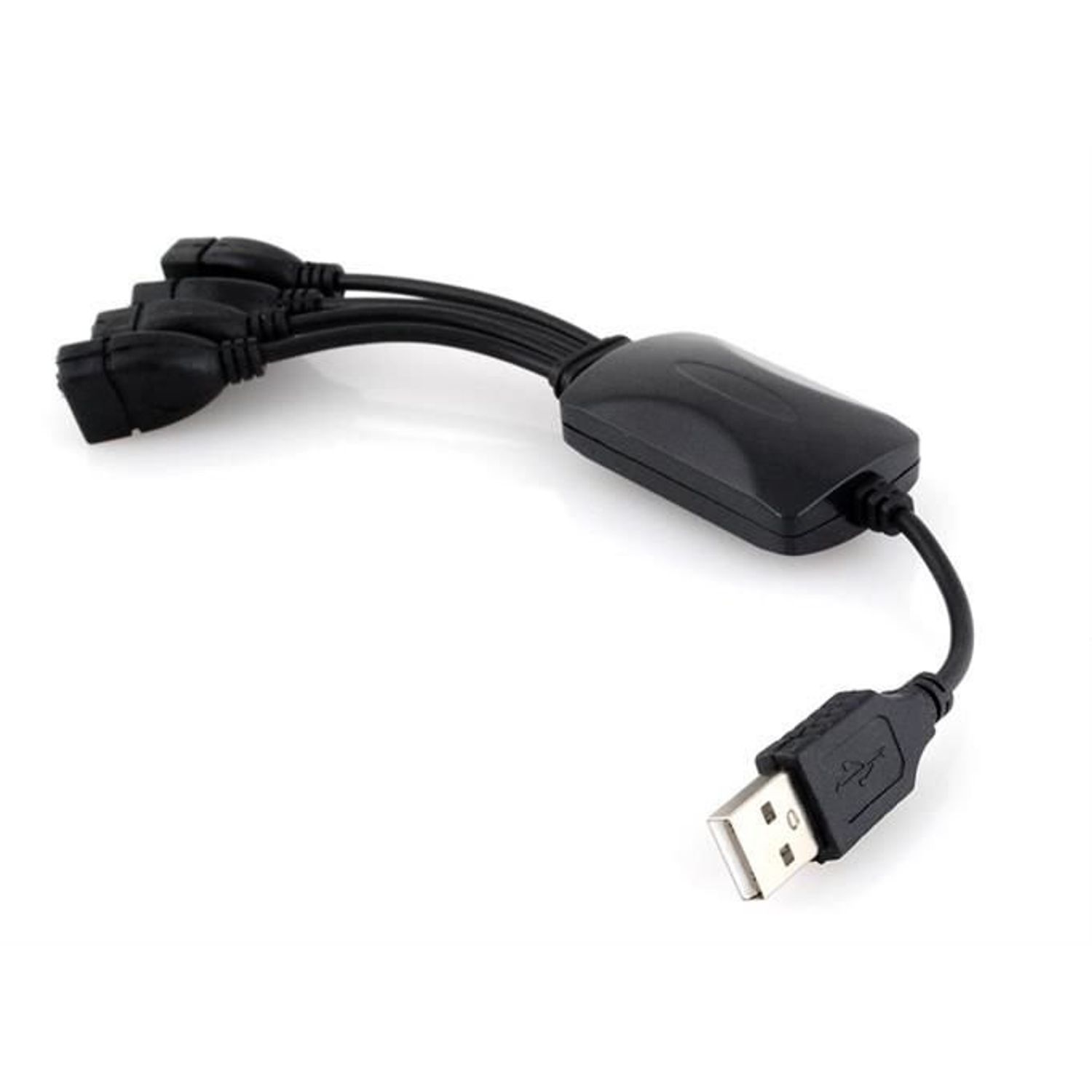 Hub USB 2.0 cu 4 porturi, negru fotografia produsului View 3 L