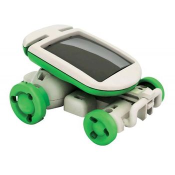 Jucarie robot solar pentru copii, 6 in 1, verde