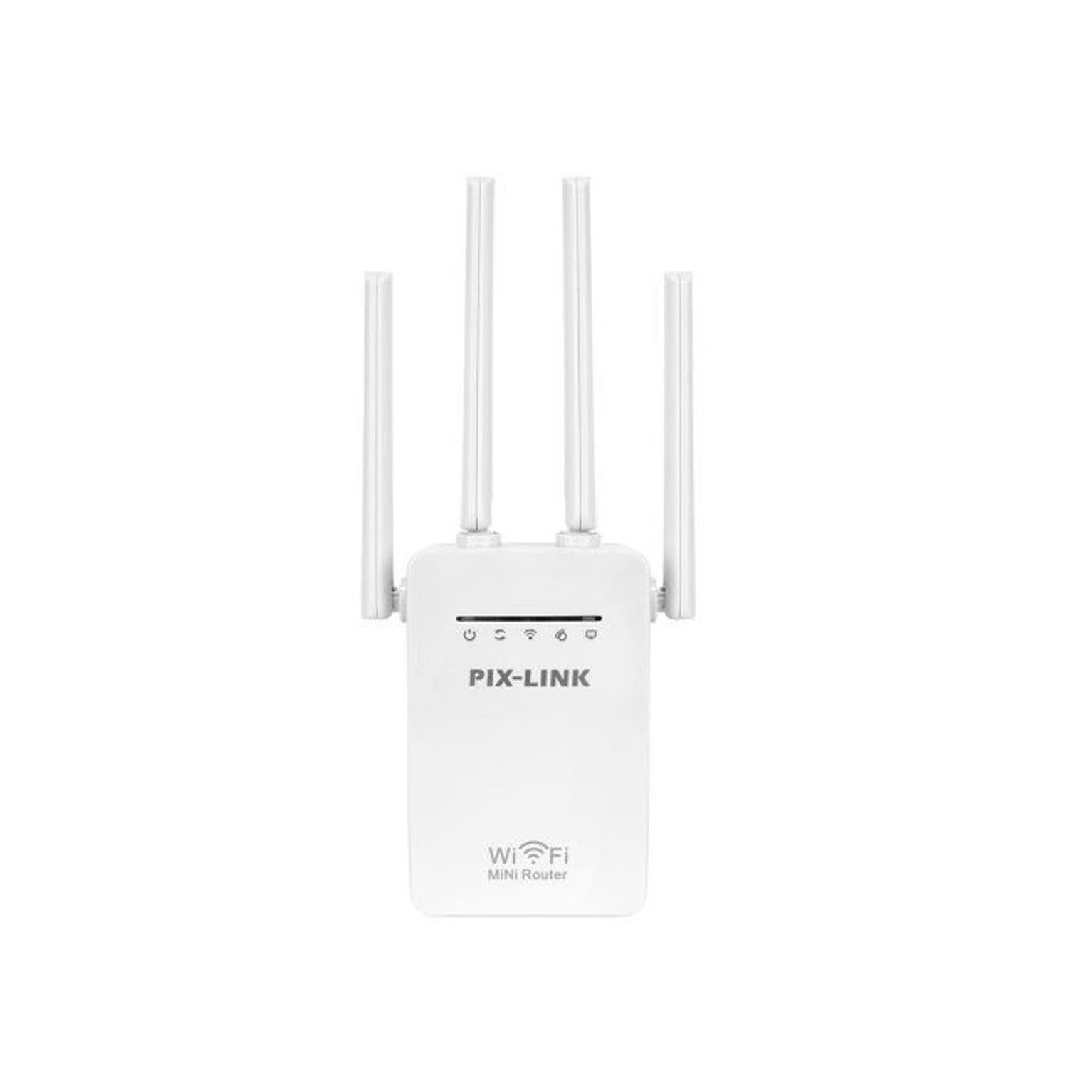 Amplificator Extender semnal Wi-Fi Pix-Link, 300Mbps, alb fotografia produsului