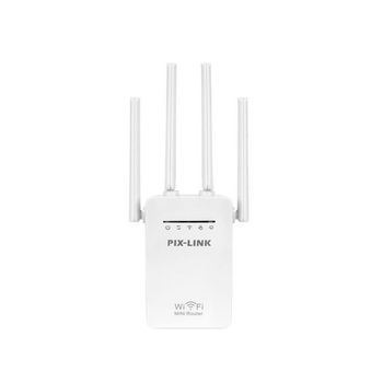 Amplificator Extender semnal Wi-Fi Pix-Link, 300Mbps, alb elefant.ro imagine noua 2022
