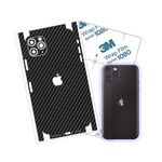 Sticker autoadeziv tip protectie pentru iPhone 11, negru fotografia produsului View 3 S