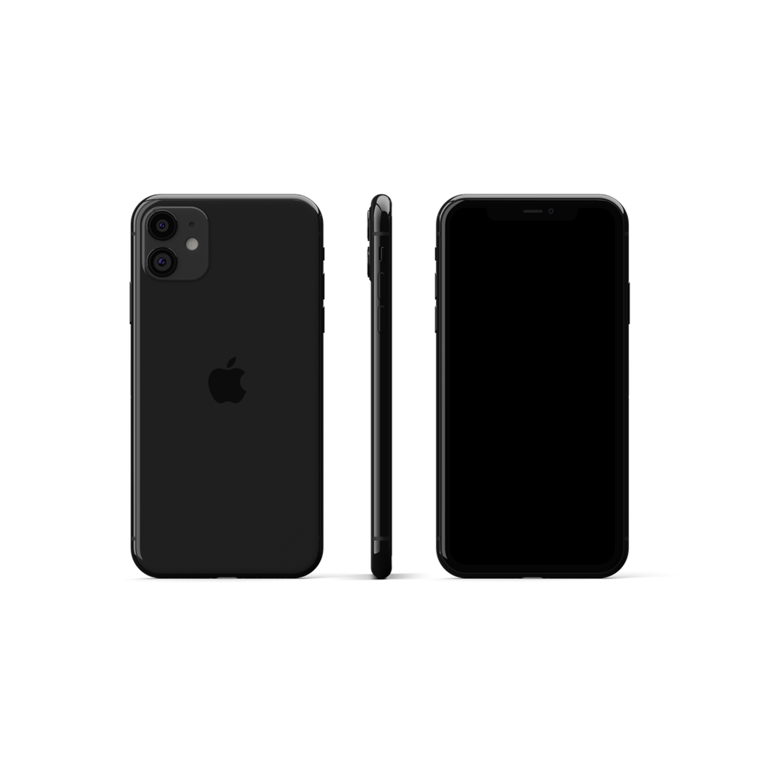 Sticker autoadeziv tip protectie pentru iPhone 11 Pro Max, negru fotografia produsului View 2 L