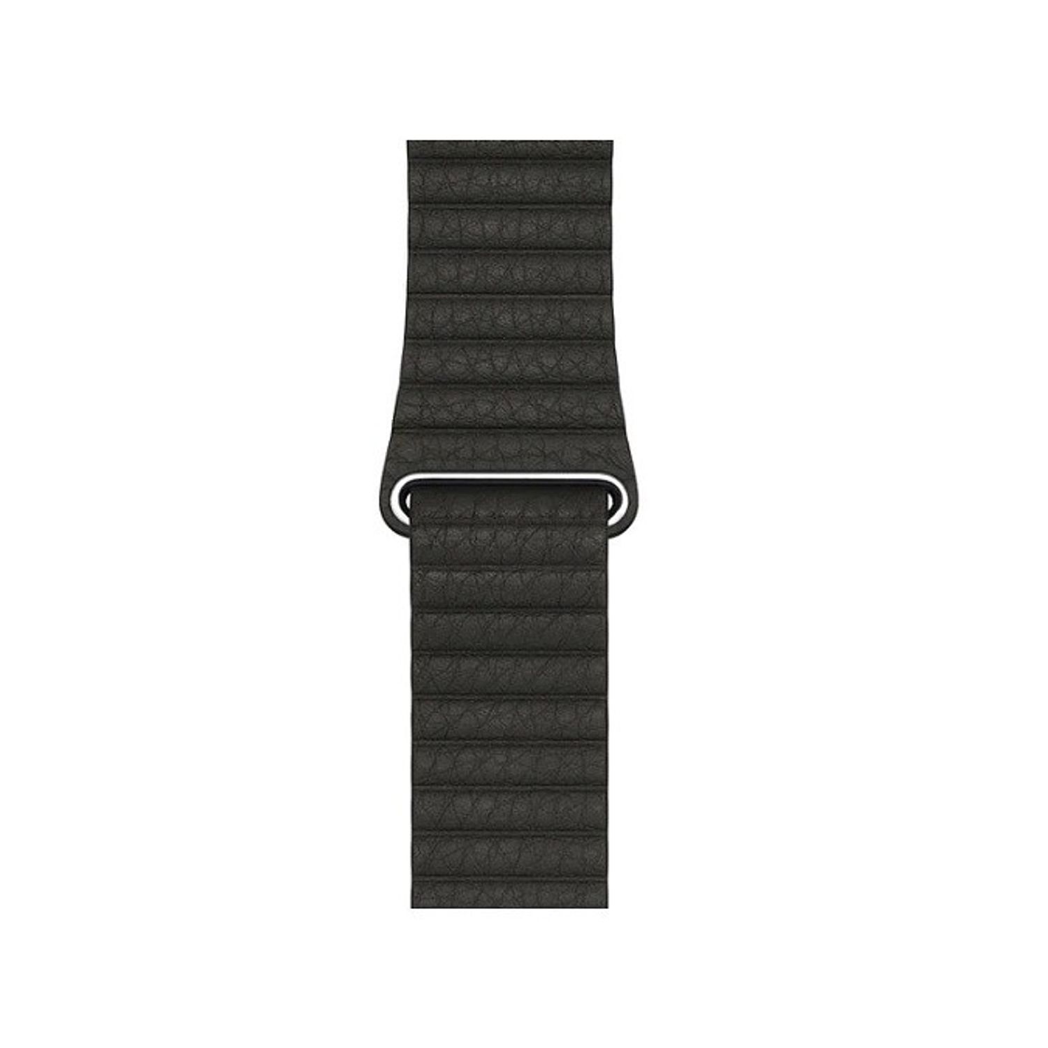 Curea compatibila Apple Watch, 42/44mm din piele, negru fotografia produsului View 3 L