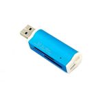 Micro cititor de carduri SDHC / SDXC, albastru fotografia produsului