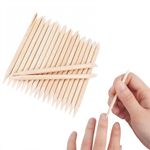 Set de 100 betisoare duble din lemn pentru cuticule, bej fotografia produsului View 2 S