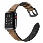 Curea compatibila Apple Watch, 42/44mm din piele, maro fotografia produsului