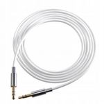 Cablu audio stereo cu conector Jack 3.5 mm, 1500 mm, alb fotografia produsului