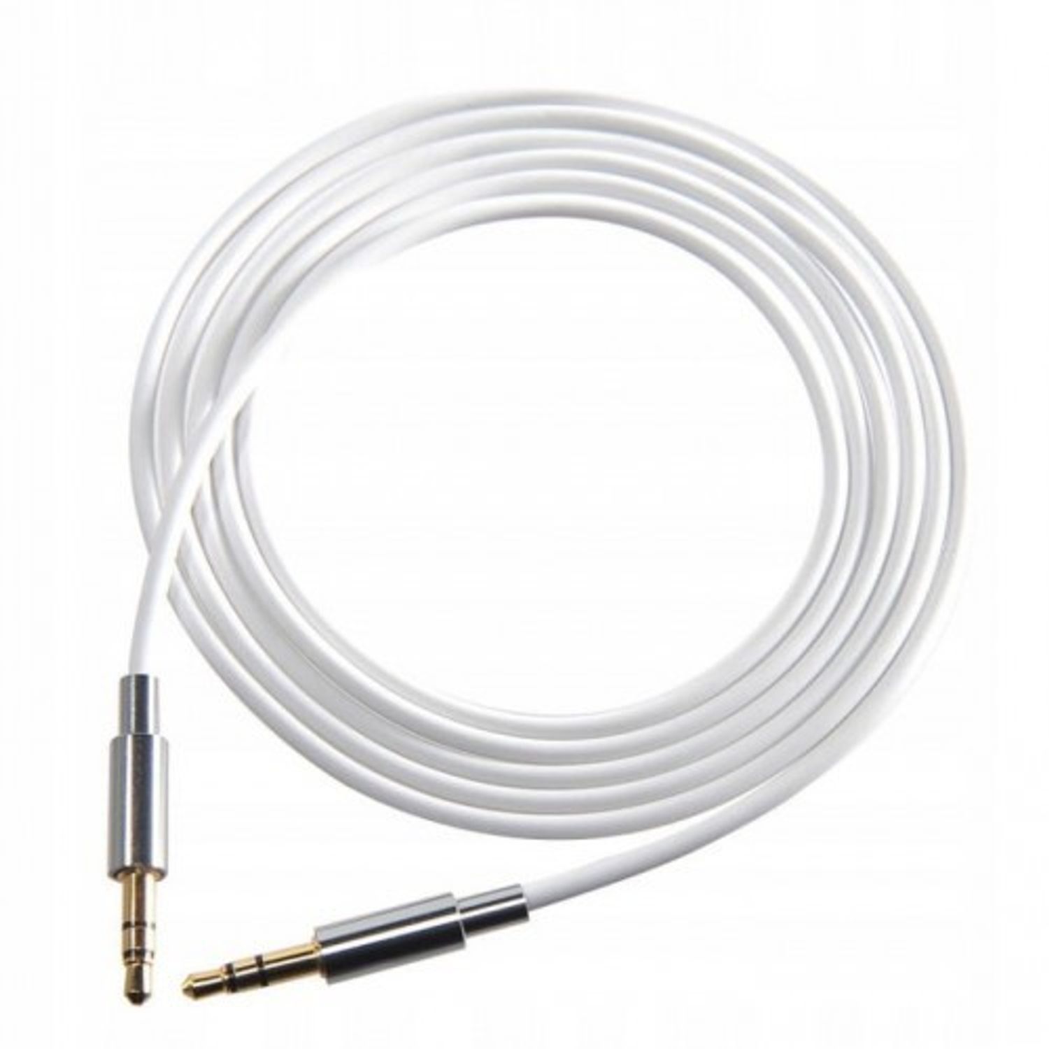 Cablu audio stereo cu conector Jack 3.5 mm, 1500 mm, alb fotografia produsului