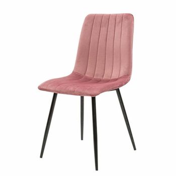 Scaun s-156, catifea, roz