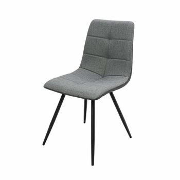 Scaun living s-165, material textil, gri
