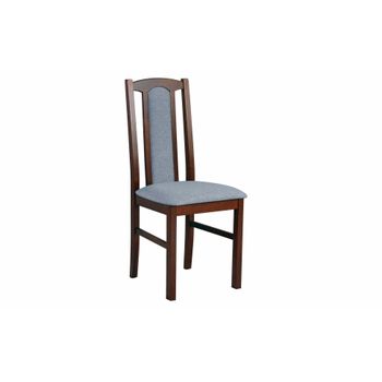 Scaun living boss7 w16, wenge, 43x96x40 cm, lemn masiv, tapitat cu stofa