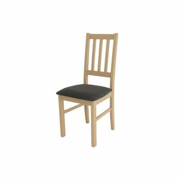 Scaun living boss4 s11, sonoma, 43x94x40 cm, lemn masiv, tapitat cu stofa
