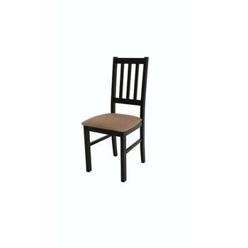 Scaun living boss4 w15, wenge, 43x94x40 cm, lemn masiv, tapitat cu stofa