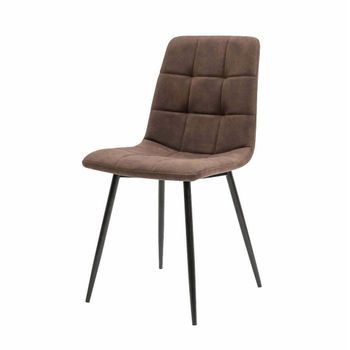 Scaun living s-155, catifea, maro inchis