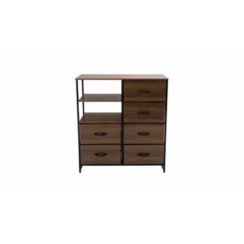 Dulap depozitare 6s, 84x90x30 cm, nuc, mdf