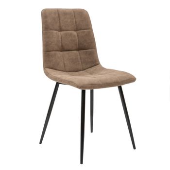 Scaun living s-155, catifea, cafeniu