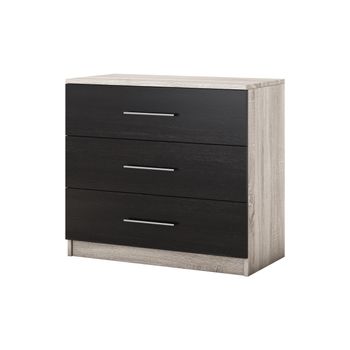 Comoda beta, sonoma/wenge, 90x82x45 cm