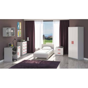 Set mobila didi, 6 piese, culoare rosu