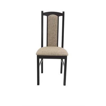 Scaun living boss7 w27a, wenge, 43x96x40 cm, lemn masiv, tapitat cu stofa