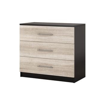 Comoda beta, wenge/sonoma, 90x82x45 cm