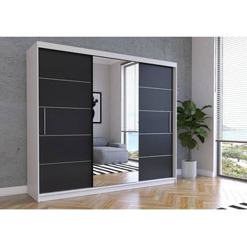 Dressing iulia, alb/negru, 250 cm