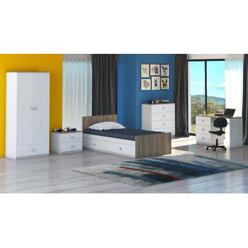 Camera tineret rares, culoare ulm sonoma