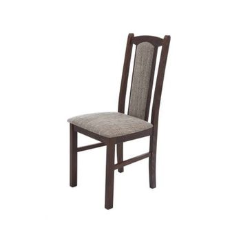 Scaun living boss7 o2, nuc, 43x96x40 cm, lemn masiv, tapitat cu stofa