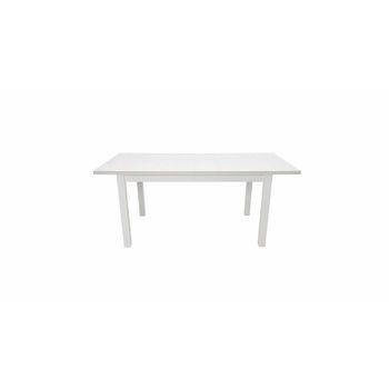 Masa living modena1 b, alb, extensibila 140/180 cm, lemn masiv de fag/pal