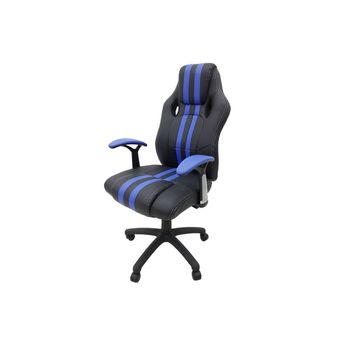 Scaun birou s-112, albastru + negru