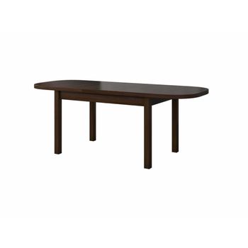 Masa living extensibila venus1 o, nuc, 160/200 cm, lemn masiv de fag/pal