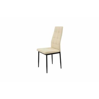 Scaun bucătărie s-119 crem piele ecologica