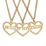 Set 3 lantisoare best friends culoare aurie fotografia produsului