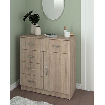 Comoda marcelprod, 1-3-1, 80x40x86 cm, sonoma