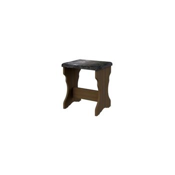 Taburet bucatarie t2, 36x29x44cm, wenge/argintiu