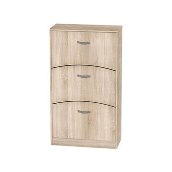 Pantofar 3b pal, 3 usi, 70x32x124cm, sonoma