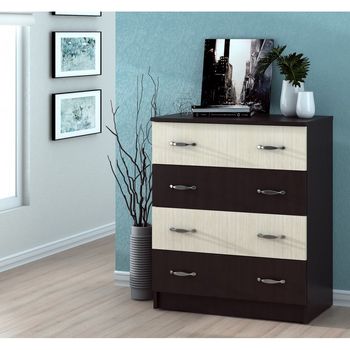 Comoda 4 sertare, 4b, 72x39x85cm, wenge