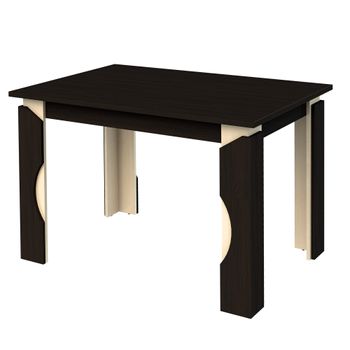 Masa de bucatarie mario, 120x80x83cm, wenge/mesteacan