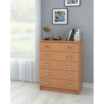 Comoda 5 sertare, 5b, 80x39x90cm, fag