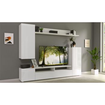Set living lia, 213x35x168cm, alb