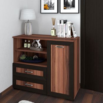 Comoda kuba, 100x44x86cm, havanna/wenge