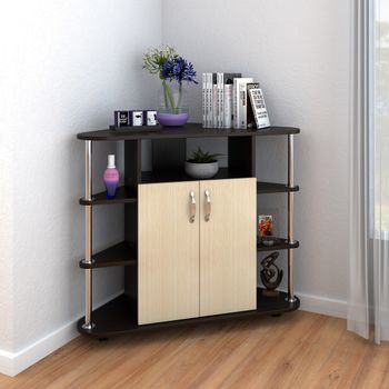 Comoda tv colt, marcel prod, 92x45x82cm, wenge/mesteacan