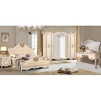 Set dormitor ameli 5s, 254x65x249cm, alb