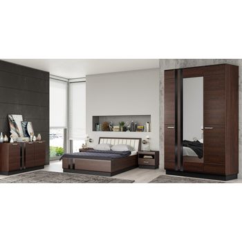 Set dormitor magnolia, 150x54x213cm, nuc