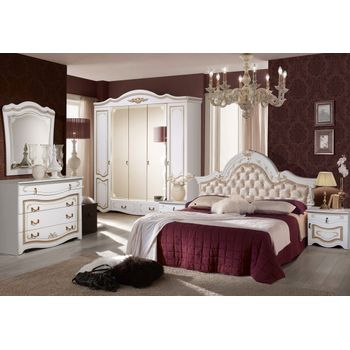 Set dormitor rim, 220x58x236cm, alb