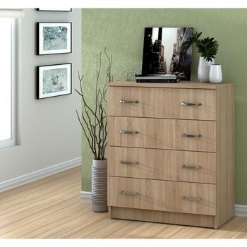 Comoda 4 sertare, 4b, 72x39x85cm, sonoma