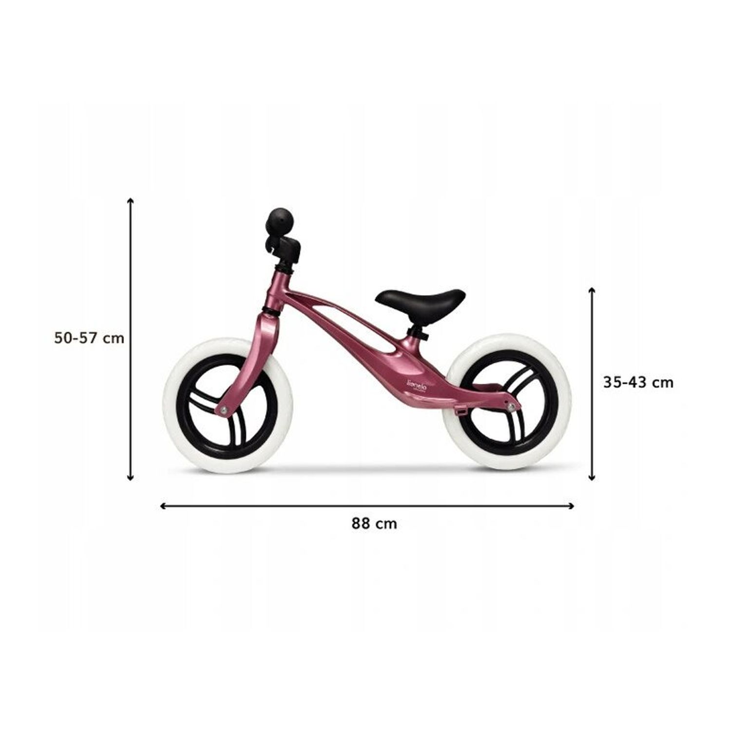 Lionelo - Bicicleta fara pedale Bart, 12 , Bubblegum fotografia produsului View 2 L