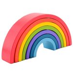 Joueco - Curcubeu din lemn, 7 piese fotografia produsului