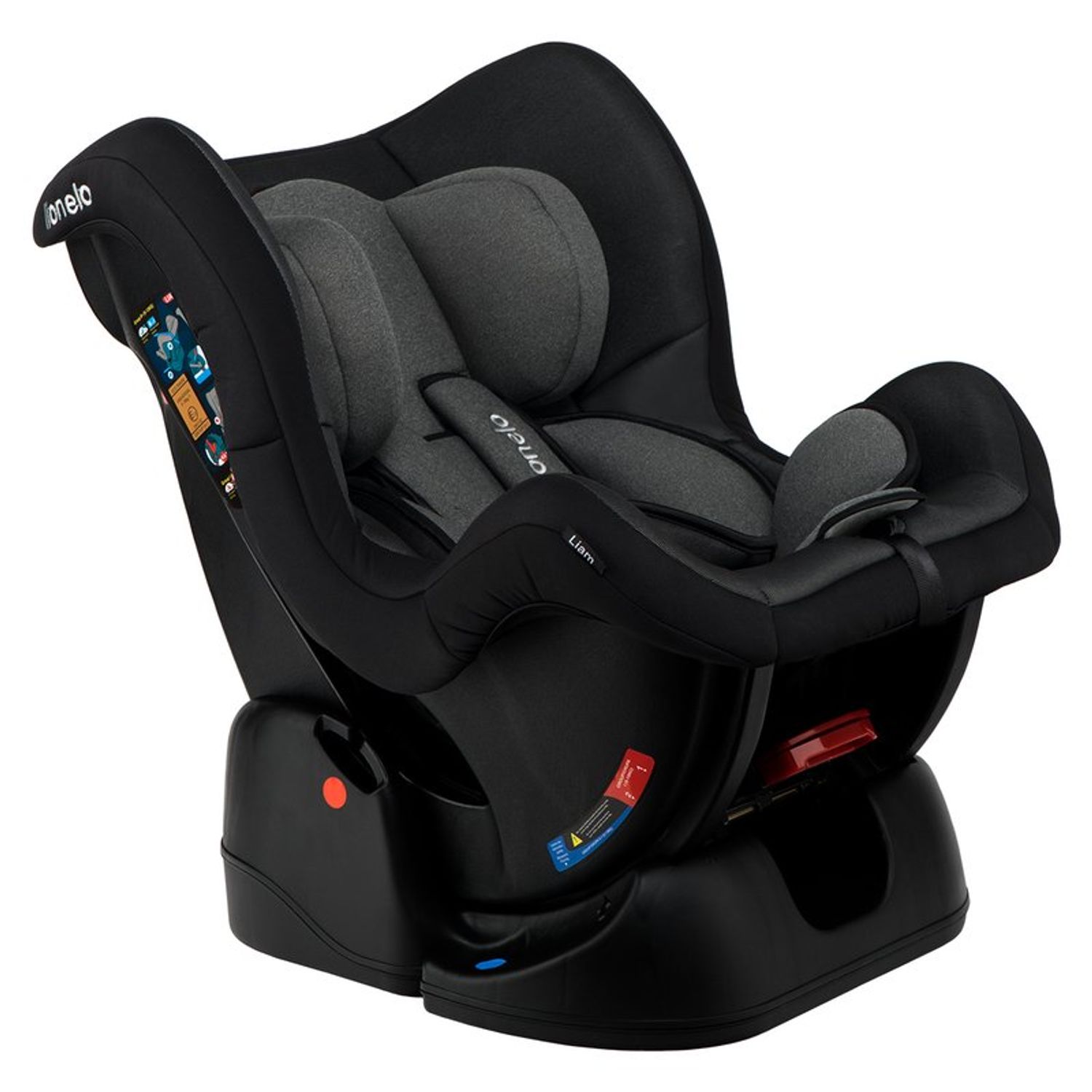 Lionelo - Scaun auto copii 0-18 Kg Liam, Carbon Grey fotografia produsului View 3 L