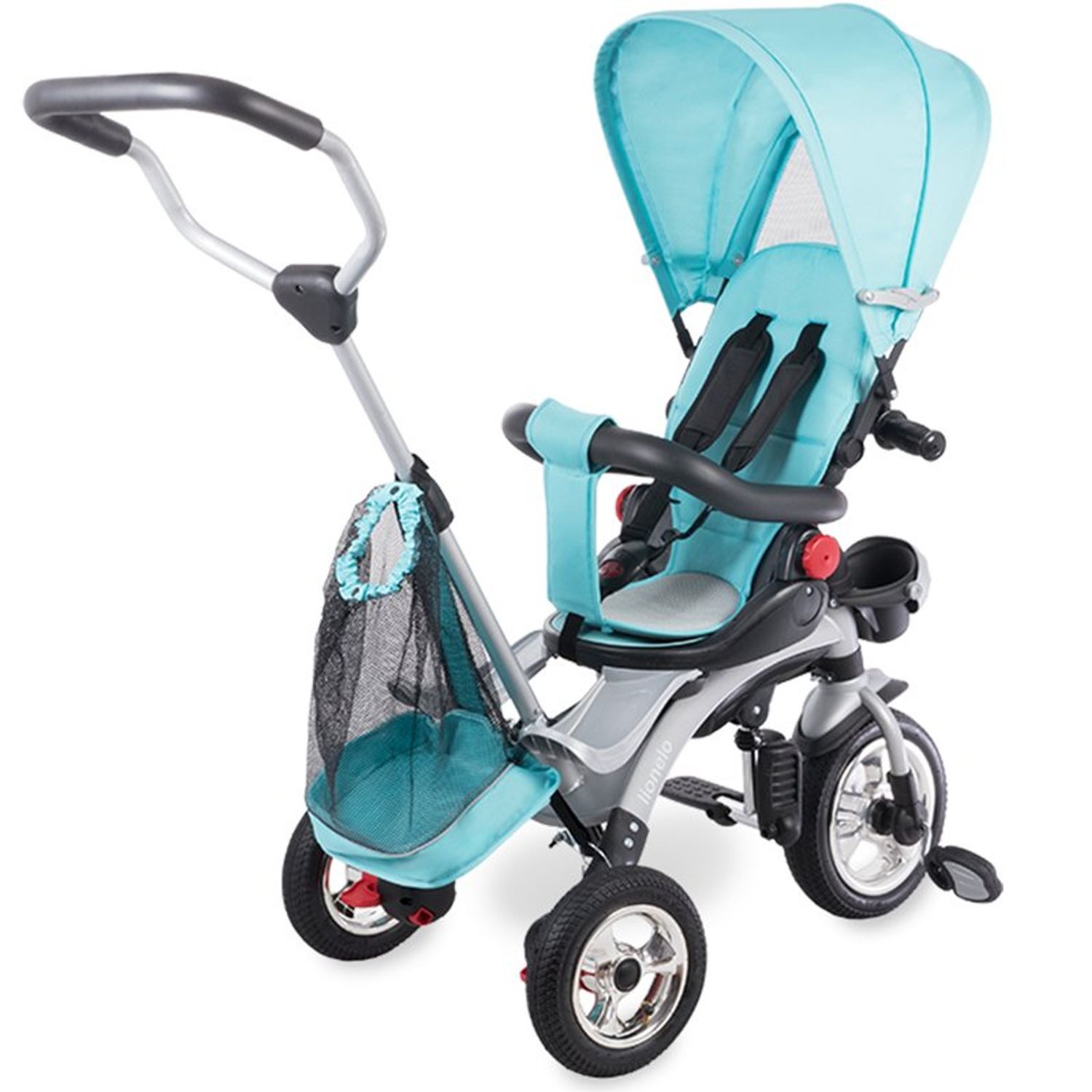 Lionelo - Tricicleta multifunctionala Tim Plus, Blue fotografia produsului View 5 L